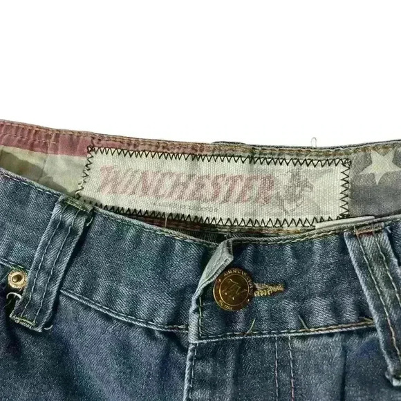 Winchester American Sz36 Men Jeans Stars And Strips Western Classic - Picture 3 of 15